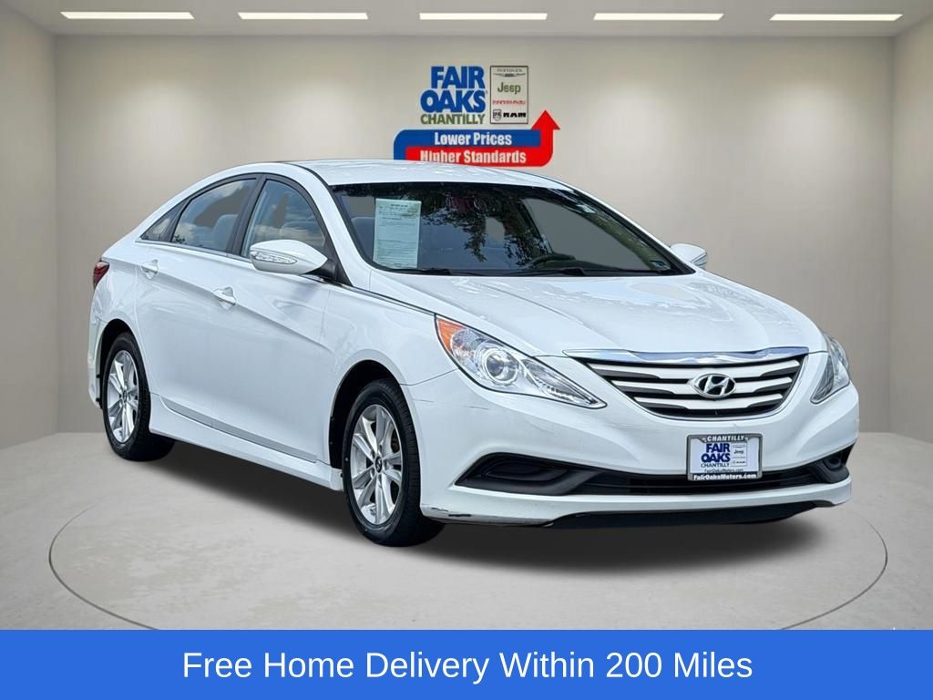Pearl White 2014 Hyundai Sonata Sedan Front-Wheel Drive 6-Speed Automatic
