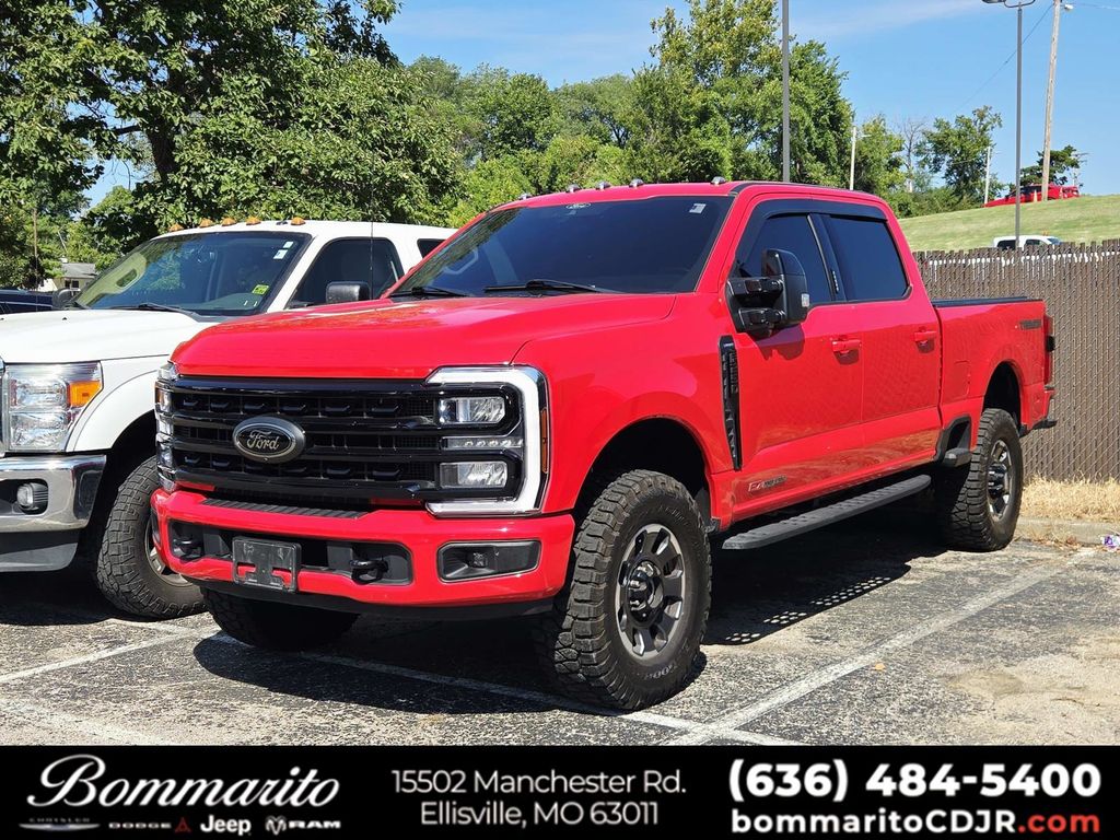 Race Red 2024 Ford F-250 Super Duty Pickup Truck Four-Wheel Drive Automatic