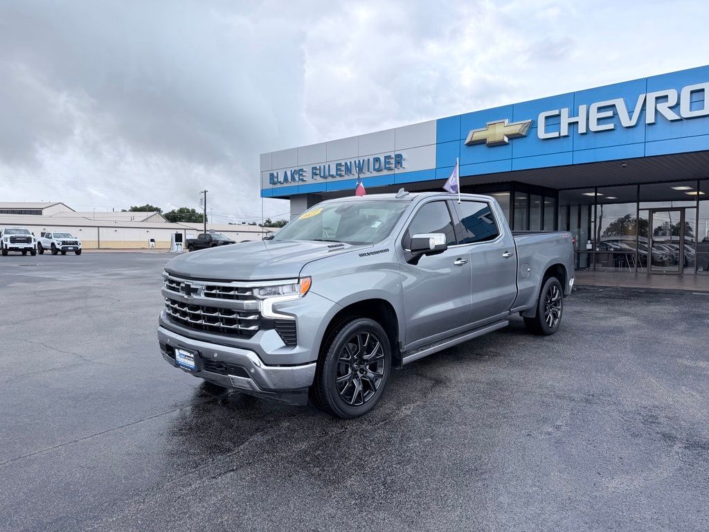 Sterling Gray Metallic 2023 Chevrolet Silverado 1500 Pickup Truck Four-Wheel Drive Automatic