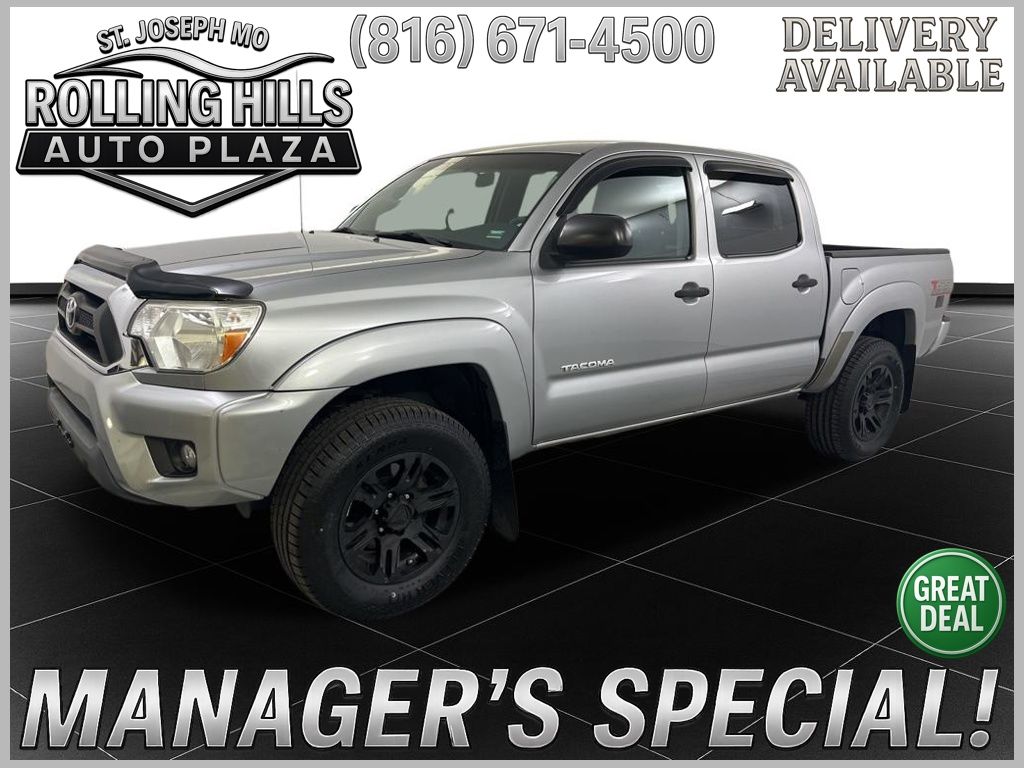 Silver Sky Metallic 2015 Toyota Tacoma Double Cab V6 PreRunner Pickup Truck 4X2 5-Speed Automatic