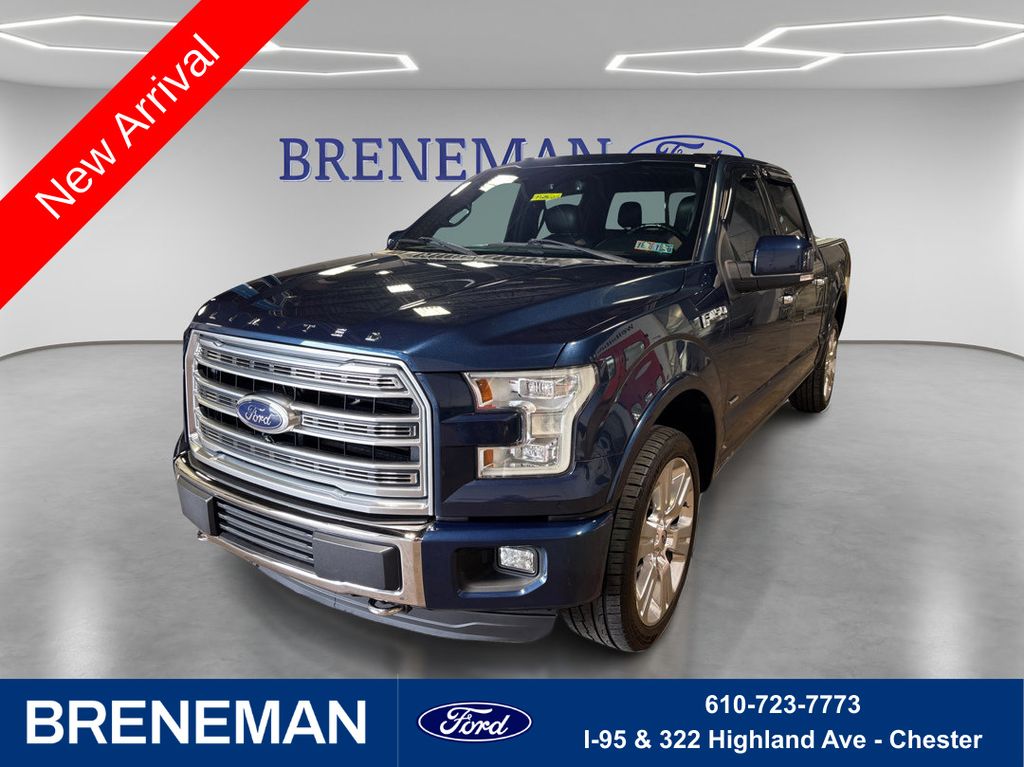Blue 2016 Ford F-150 Pickup Truck Four-Wheel Drive 6-Speed Automatic
