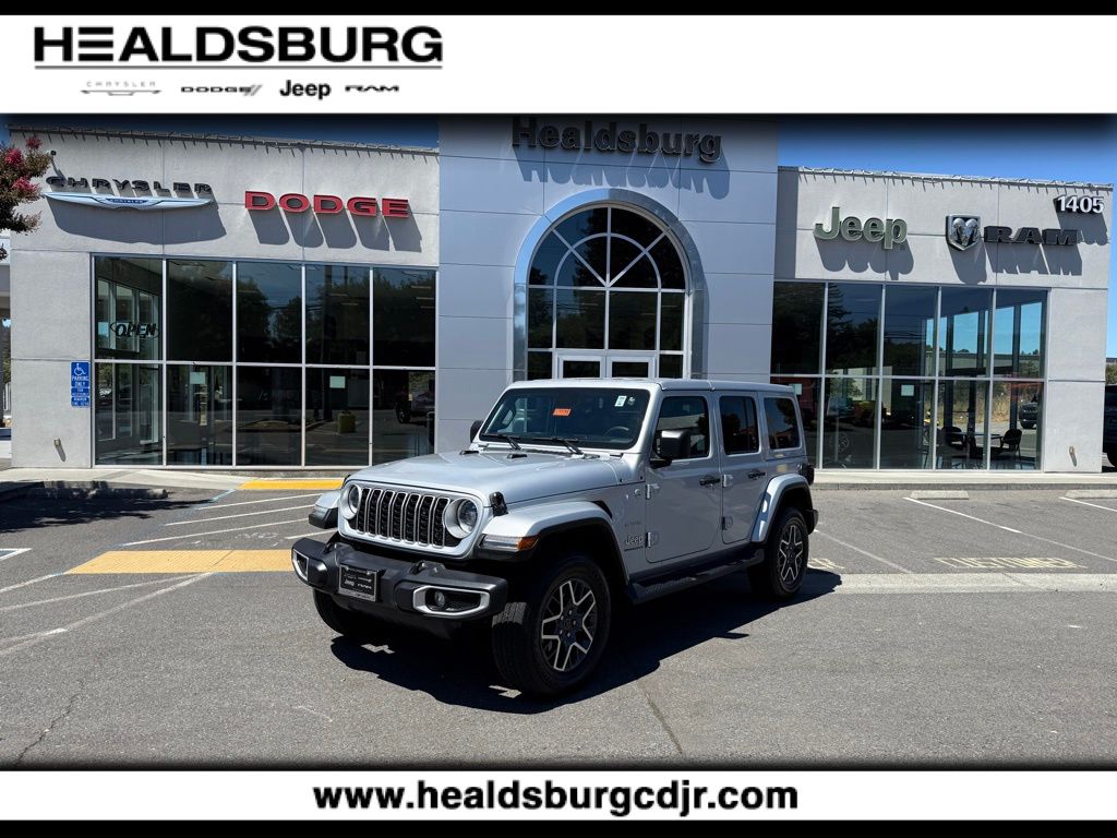 Silver Zynith Clearcoat 2024 Jeep Wrangler SUV / Crossover Four-Wheel Drive 8-Speed Automatic