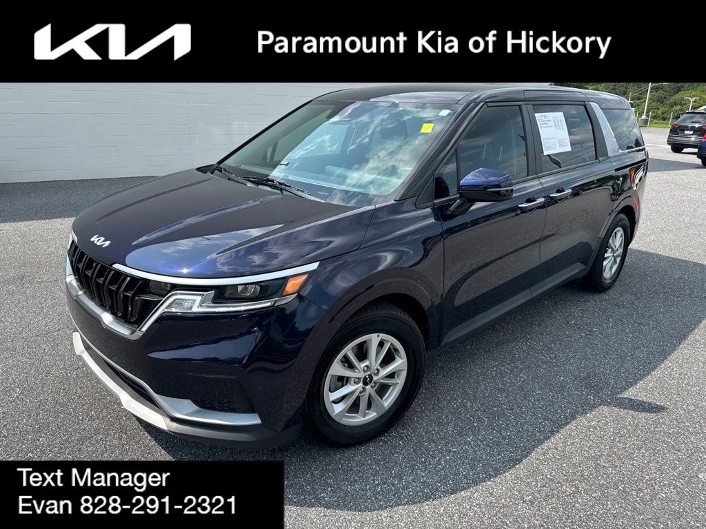 Blue 2024 Kia Carnival Minivan Front-Wheel Drive 8-Speed Automatic