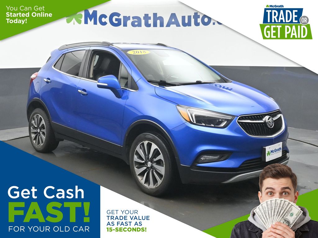 Brilliant Blue Metallic 2018 Buick Encore Essence AWD SUV / Crossover All-Wheel Drive 6-Speed Automatic Overdrive