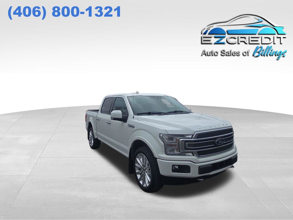 White 2020 Ford F-150 Limited SuperCrew 4WD Pickup Truck Four-Wheel Drive Automatic