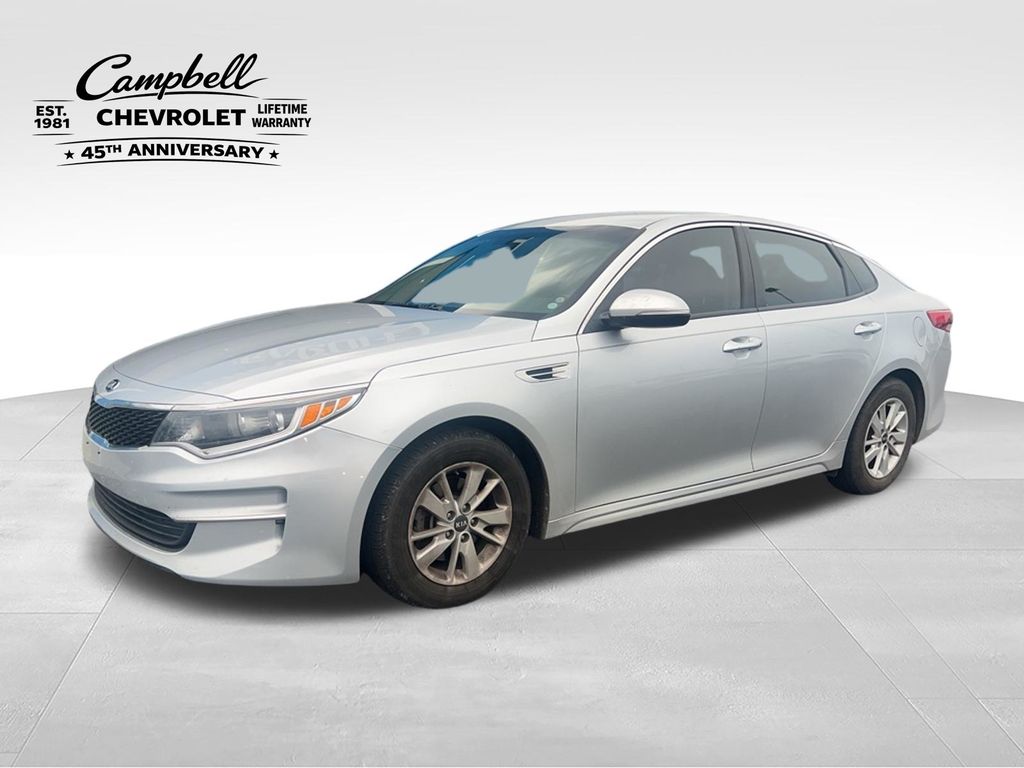 Sparkling Silver 2016 Kia Optima LX Sedan Front-Wheel Drive 6-Speed Automatic