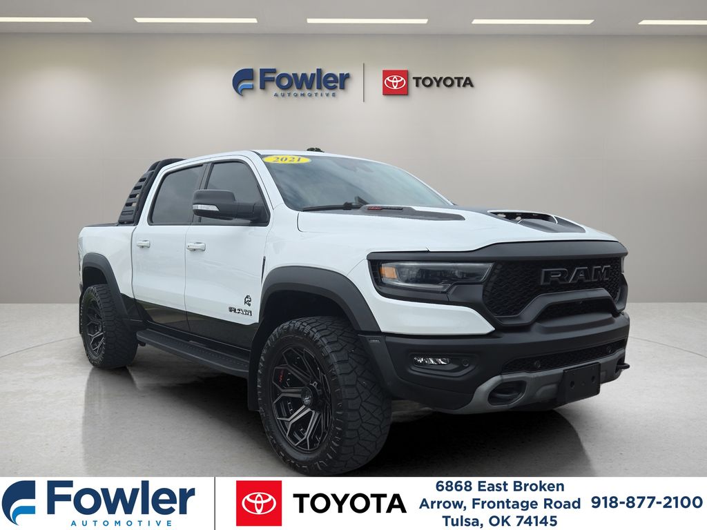 Bright White Clearcoat 2021 RAM 1500 Pickup Truck All-Wheel Drive 8-Speed Automatic