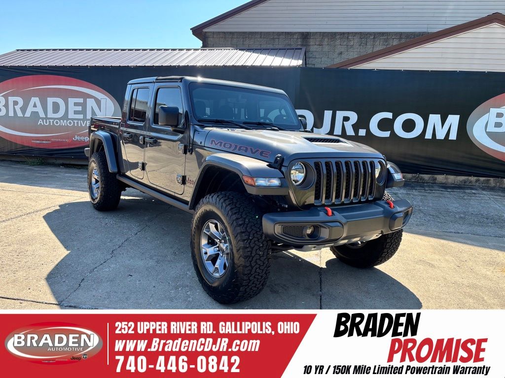 Gray (Granite Crystal Metallic Clearcoat) 2022 Jeep Gladiator Pickup Truck Four-Wheel Drive 8-Speed Automatic