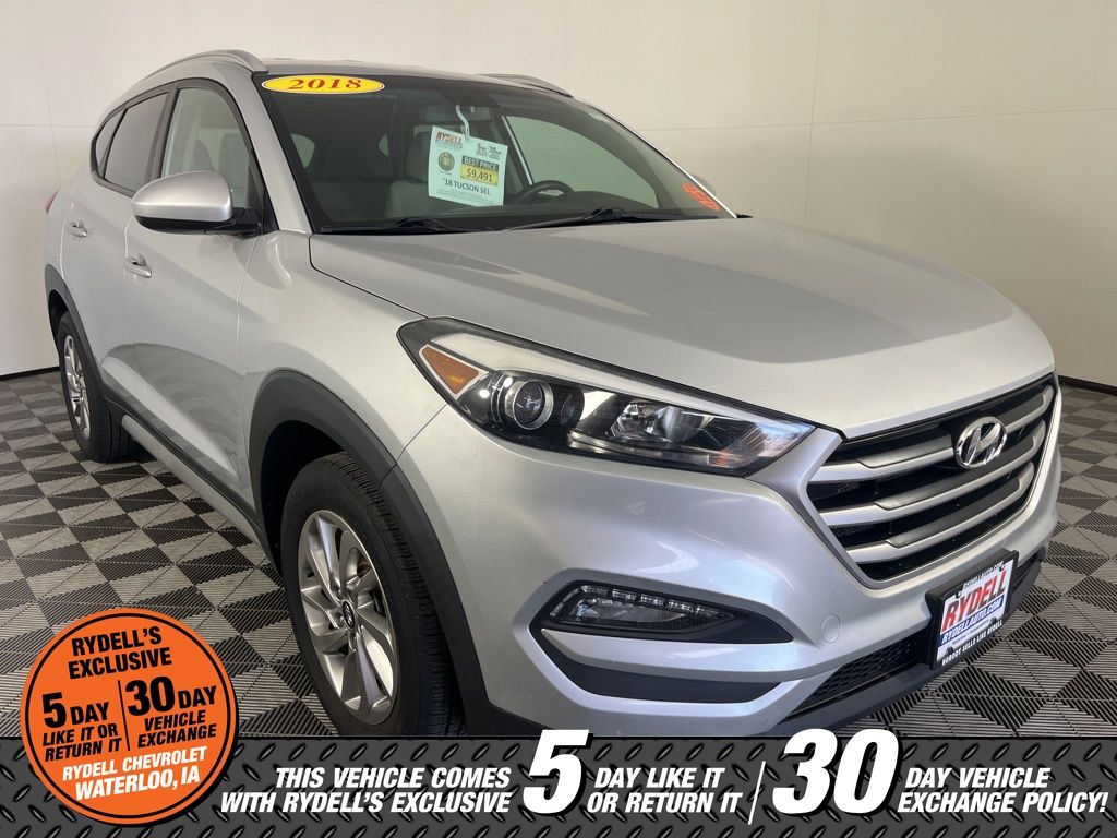 Molten Silver 2018 Hyundai Tucson 2.0L SEL AWD SUV / Crossover All-Wheel Drive 6-Speed Automatic