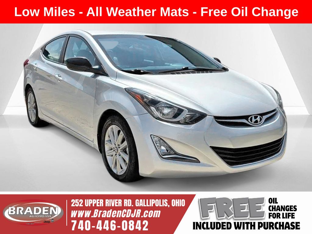 Symphony Silver 2016 Hyundai Elantra Sedan Front-Wheel Drive 6-Speed Automatic