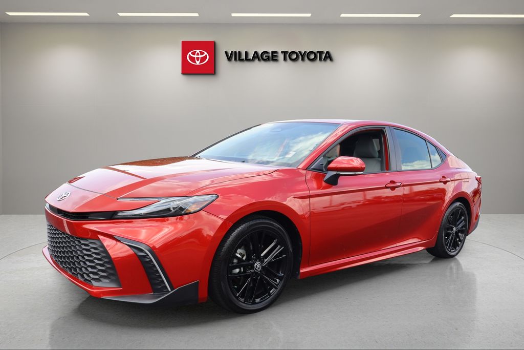 Red 2025 Toyota Camry Sedan Front-Wheel Drive Continuously Variable Transmission