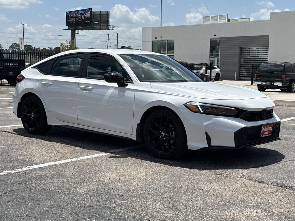 2025 Honda Civic Sport White at Community Honda
