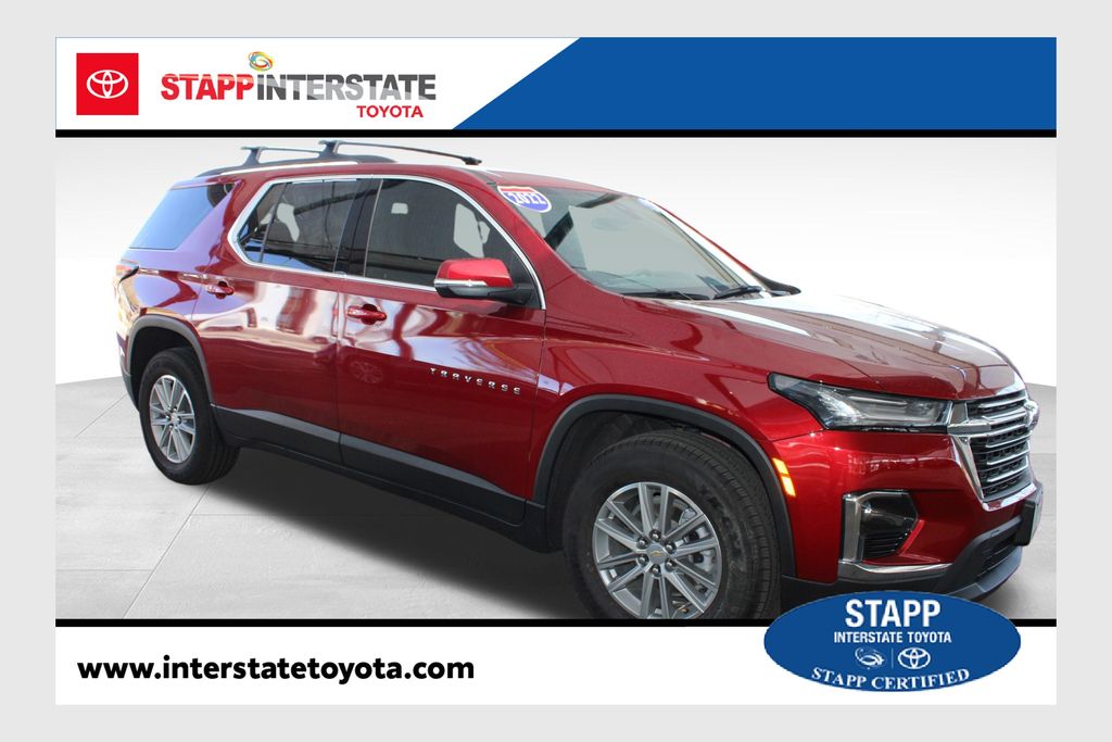 Cherry Red Tintcoat 2022 Chevrolet Traverse LT Cloth AWD SUV / Crossover Four-Wheel Drive 9-Speed Automatic