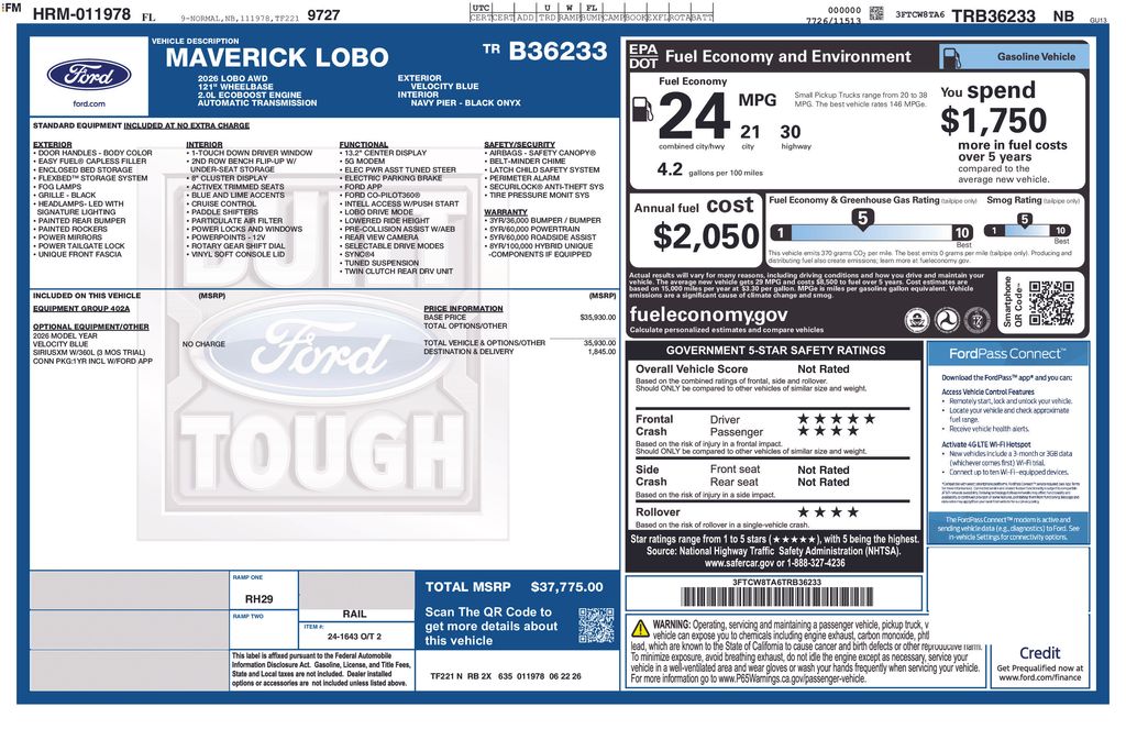 New 2026 Blue Ford LOBO image 18