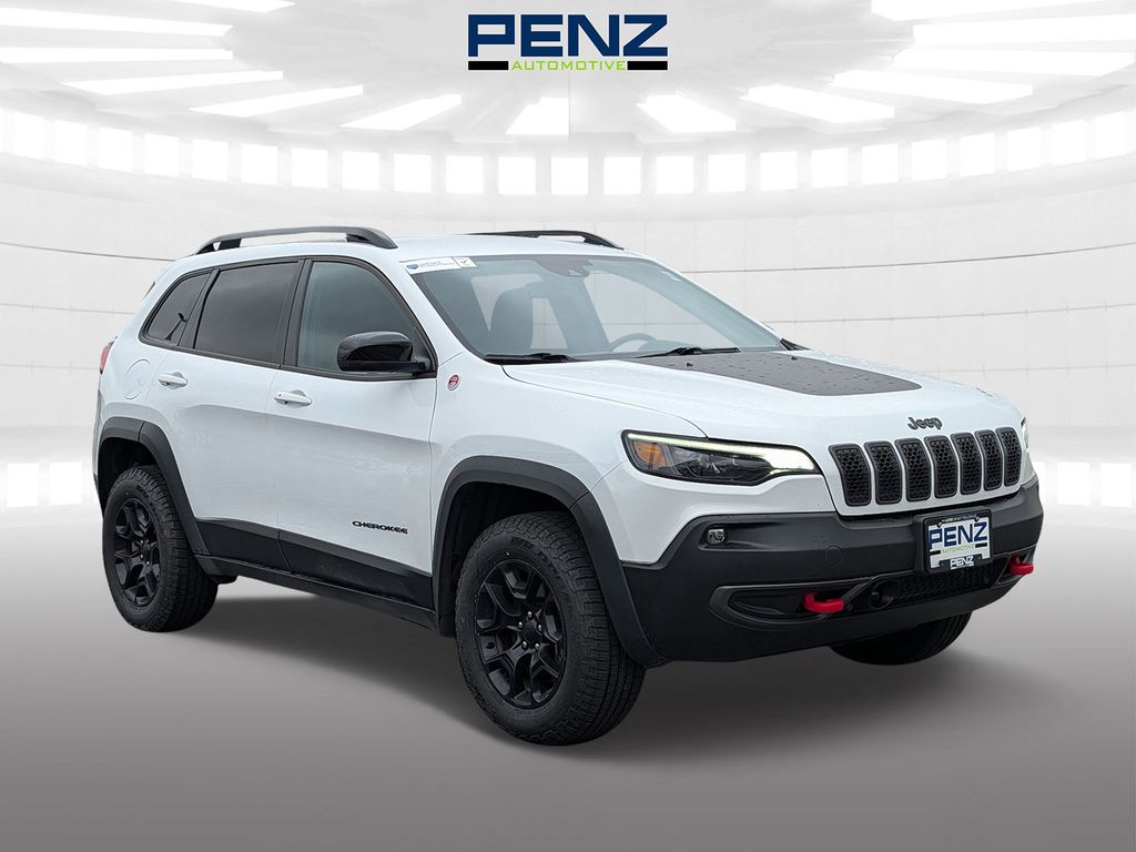 Bright White Clearcoat 2022 Jeep Cherokee Trailhawk 4WD SUV / Crossover Four-Wheel Drive 9-Speed Automatic