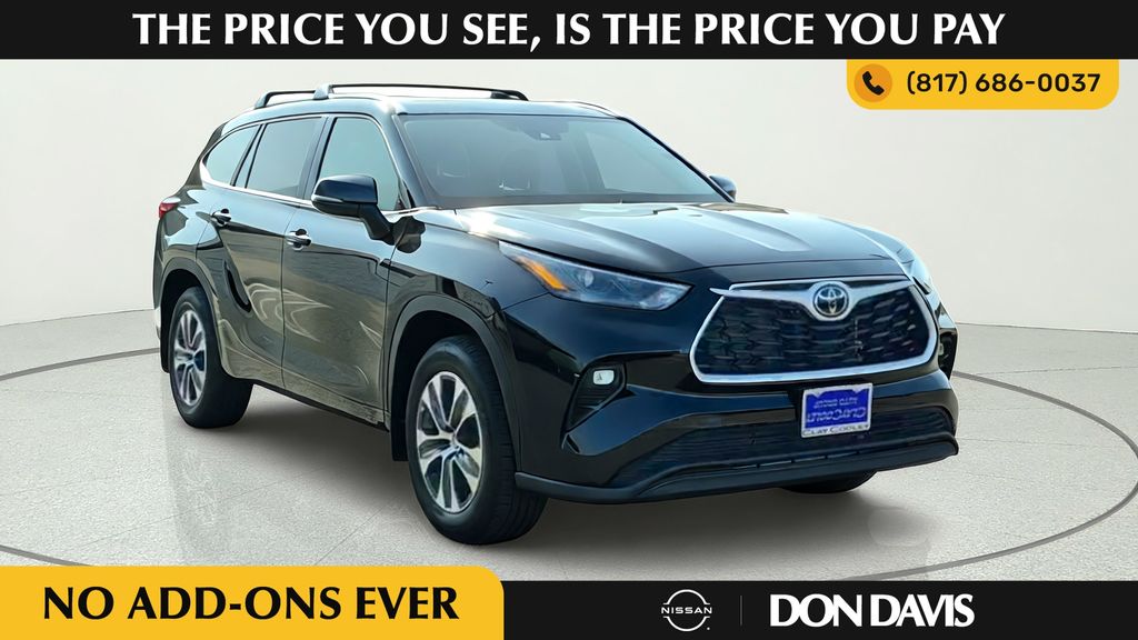 Black 2025 Toyota Highlander SUV / Crossover Front-Wheel Drive 8-Speed Automatic