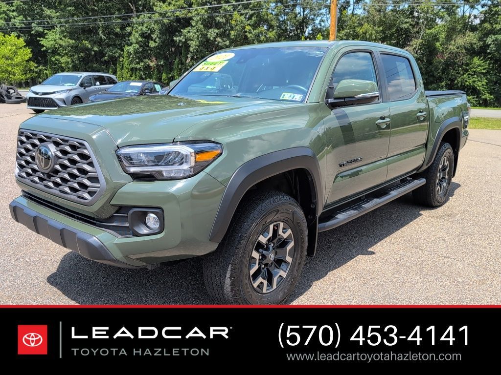 Army Green 2021 Toyota Tacoma Pickup Truck Four-Wheel Drive 6-Speed Automatic