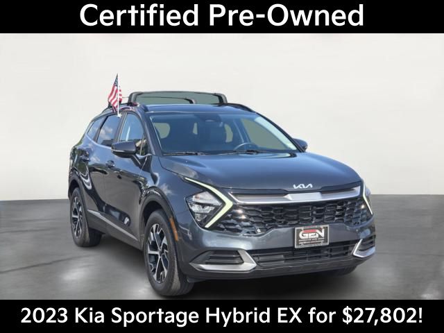 Gravity Gray 2023 Kia Sportage Hybrid SUV / Crossover All-Wheel Drive 6-Speed Automatic