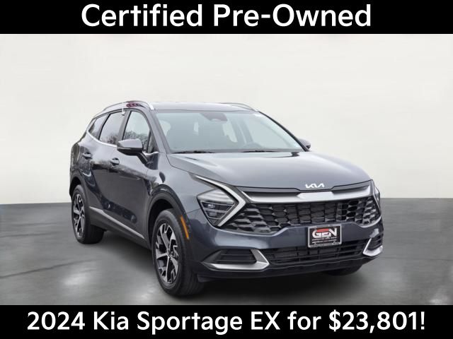 Gravity Gray 2024 Kia Sportage SUV / Crossover All-Wheel Drive 8-Speed Automatic