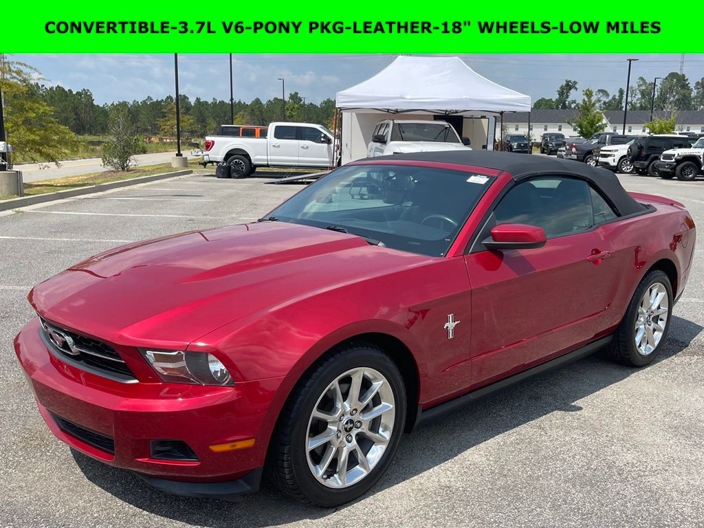 Red Candy 2011 Ford Mustang Convertible Rear-Wheel Drive 6-Speed Automatic
