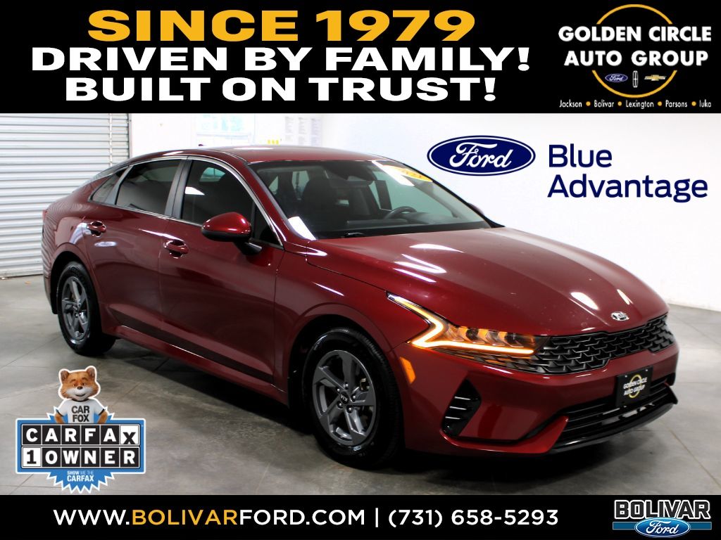 Passion Red 2021 Kia K5 Sedan Front-Wheel Drive 8-Speed Automatic