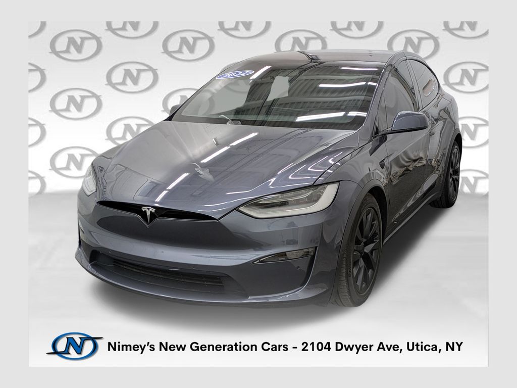 Midnight Silver Metallic 2022 Tesla Model X SUV / Crossover All-Wheel Drive 1-Speed Automatic