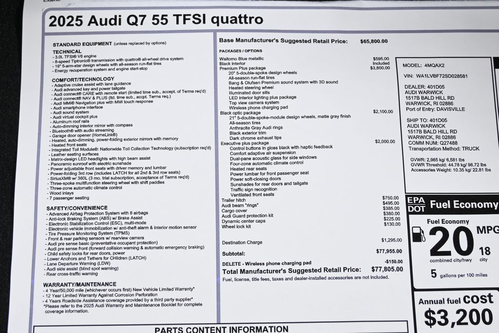 2025 Audi Q7  30