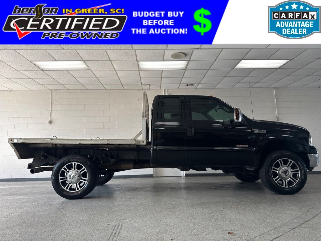 Black Clearcoat 2007 Ford F-350 Super Duty Pickup Truck Four-Wheel Drive 5-Speed Automatic Overdrive