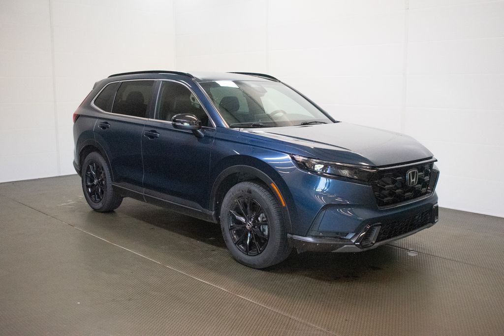 Canyon River Blue Met 2025 Honda CR-V Hybrid SUV / Crossover All-Wheel Drive Continuously Variable Transmission