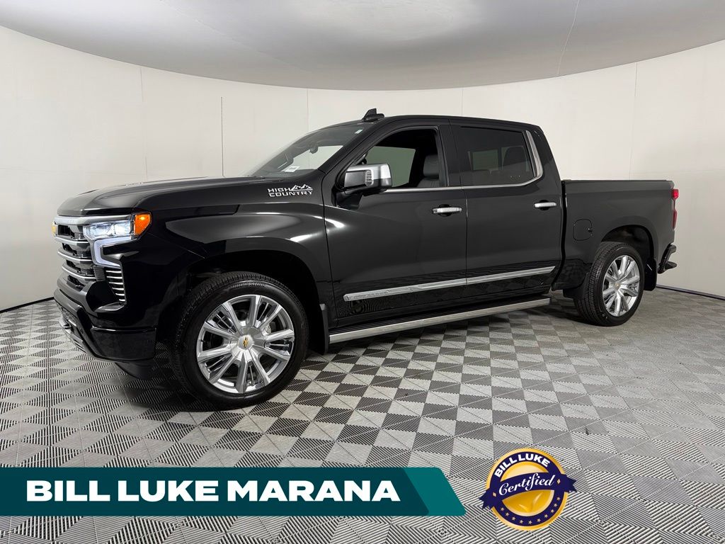 Black 2024 Chevrolet Silverado 1500 Pickup Truck Four-Wheel Drive Automatic