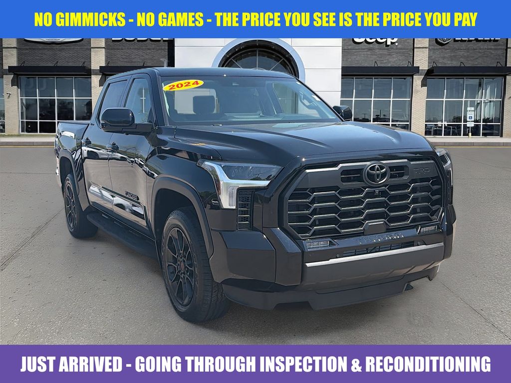 Midnight Black Metallic 2024 Toyota Tundra Limited CrewMax Cab 4WD Pickup Truck Four-Wheel Drive Automatic