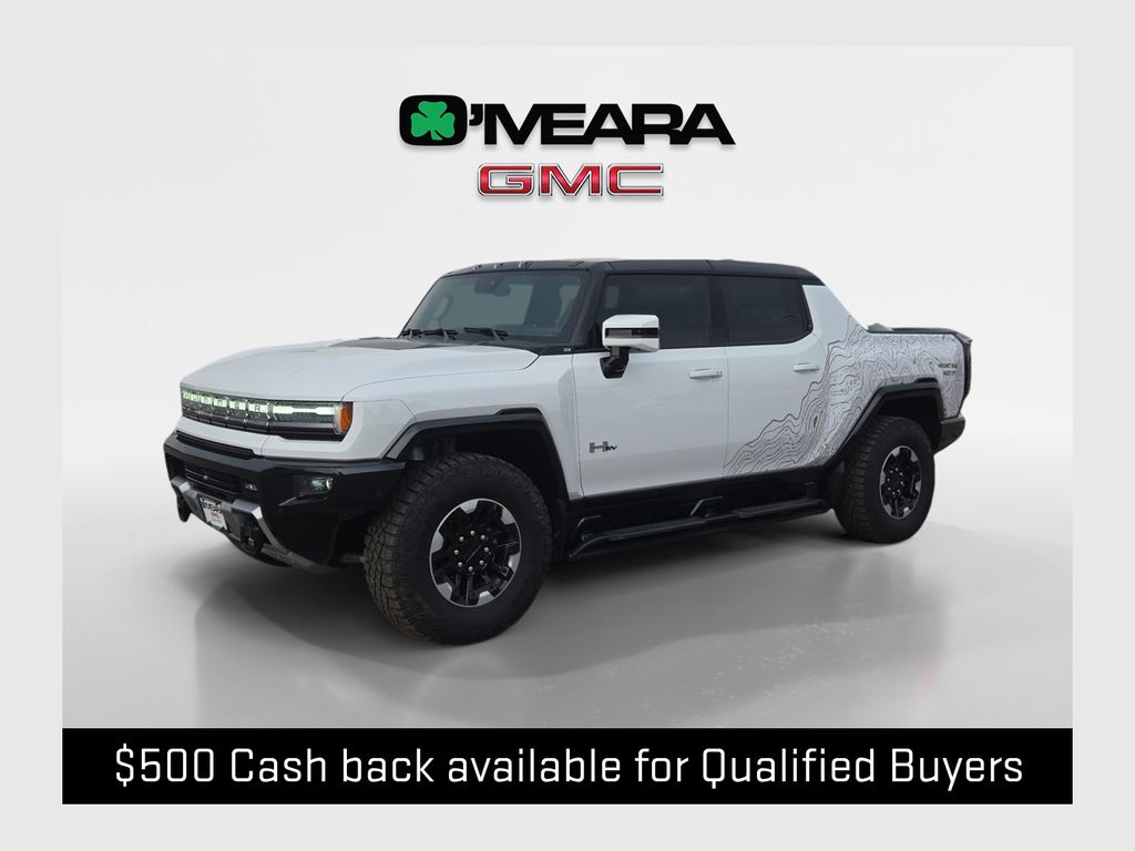 Interstellar White 2025 GMC Hummer EV Pickup Pickup Truck All-Wheel Drive 1-Speed Automatic