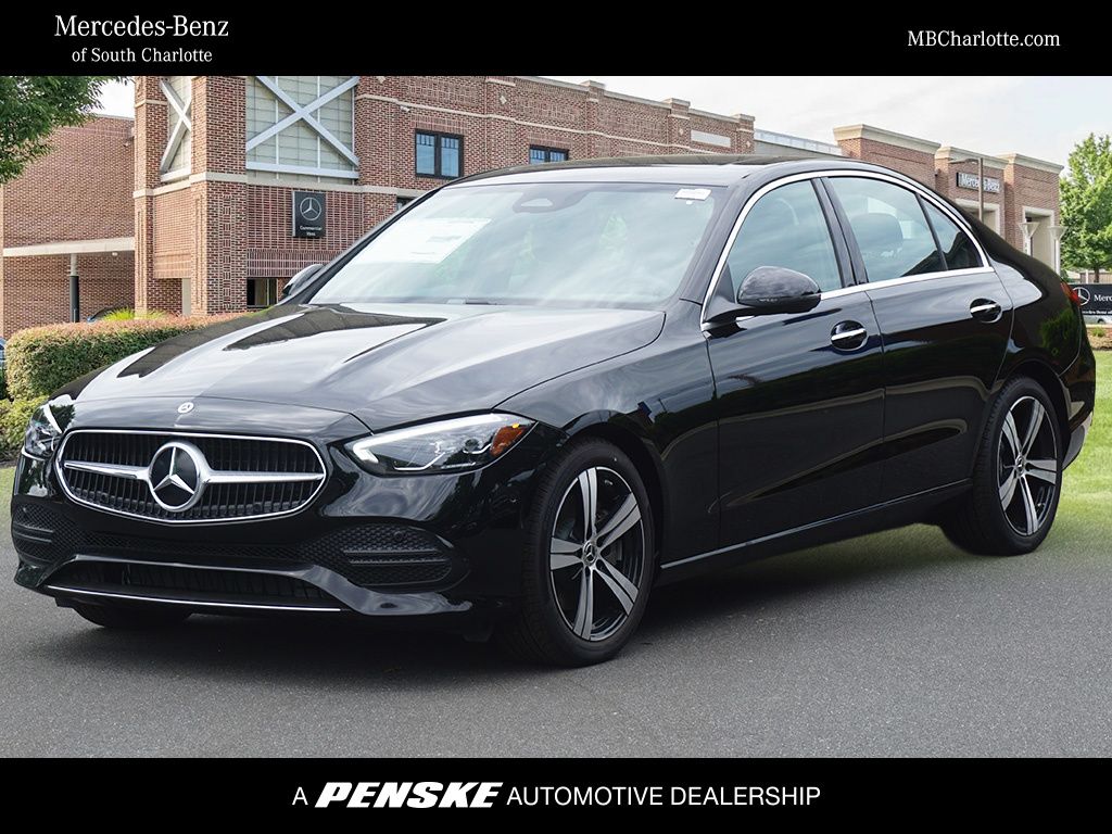 Black 2025 Mercedes-Benz C-Class Sedan Rear-Wheel Drive 9-Speed Automatic