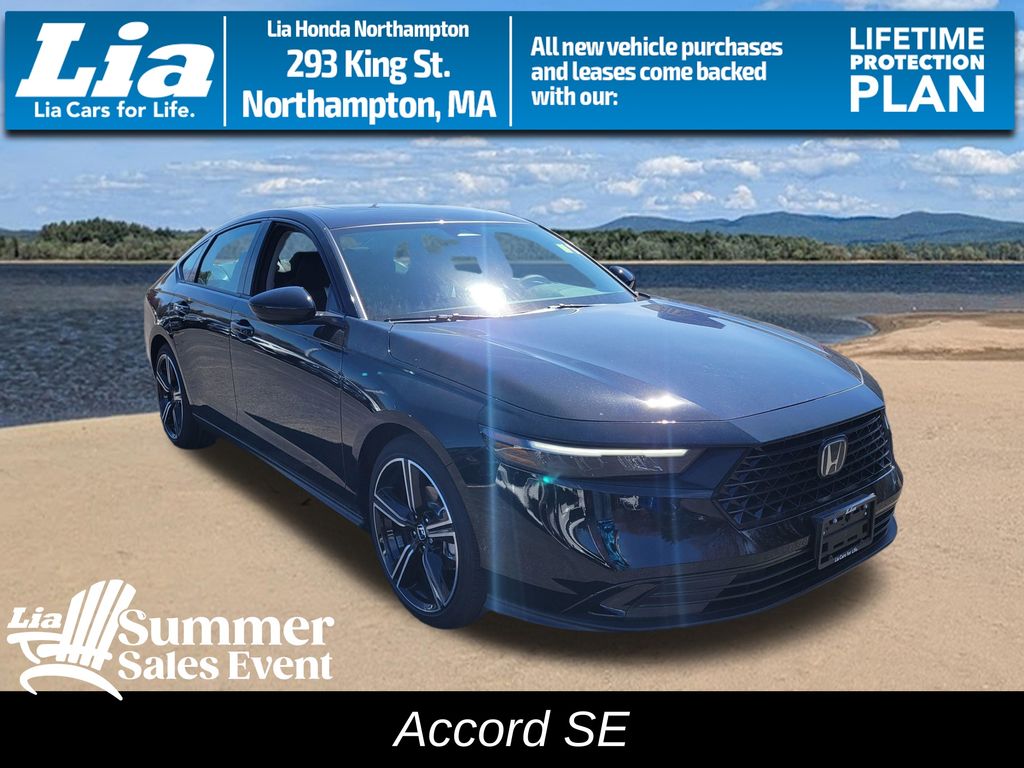 Black 2026 Honda Accord Sedan Front-Wheel Drive Continuously Variable Transmission