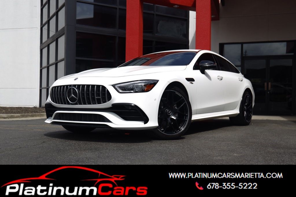 Polar White 2023 Mercedes-Benz AMG GT 53 AWD Coupe All-Wheel Drive 9-Speed Automatic