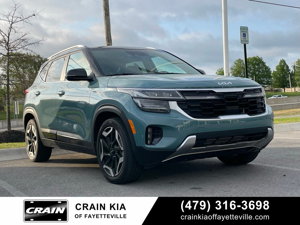 Pluton Blue/Black Roof 2024 Kia Seltos SX AWD SUV / Crossover All-Wheel Drive 8-Speed Automatic