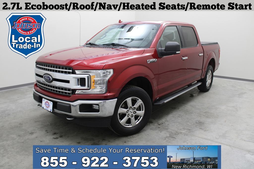 Ruby Red Metallic Tinted Clearcoat 2018 Ford F-150 Pickup Truck Four-Wheel Drive Automatic