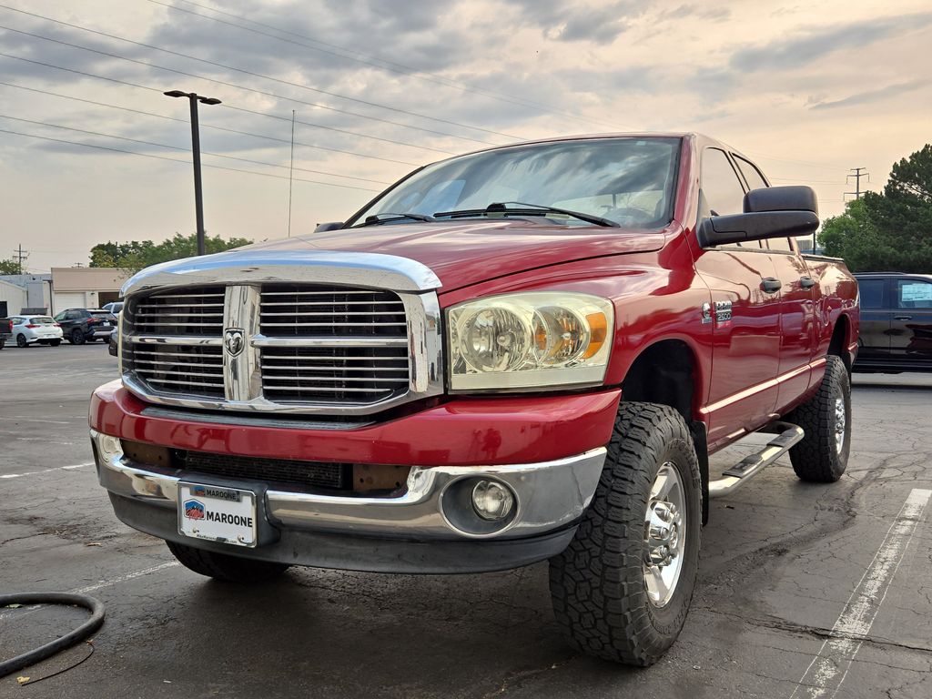 Inferno Red Crystal PC/Mineral Gray Met CC 2009 Dodge RAM 2500 Pickup Truck Four-Wheel Drive 6-Speed Automatic
