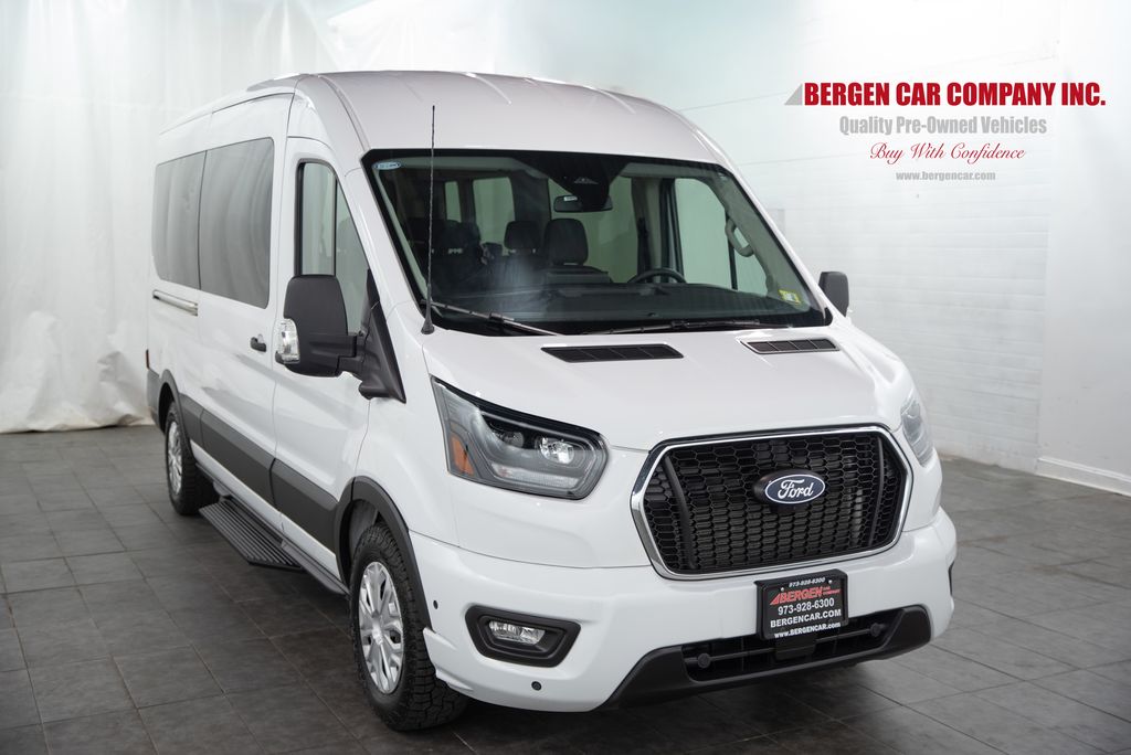 Oxford White 2026 Ford Transit Passenger Van Rear-Wheel Drive 