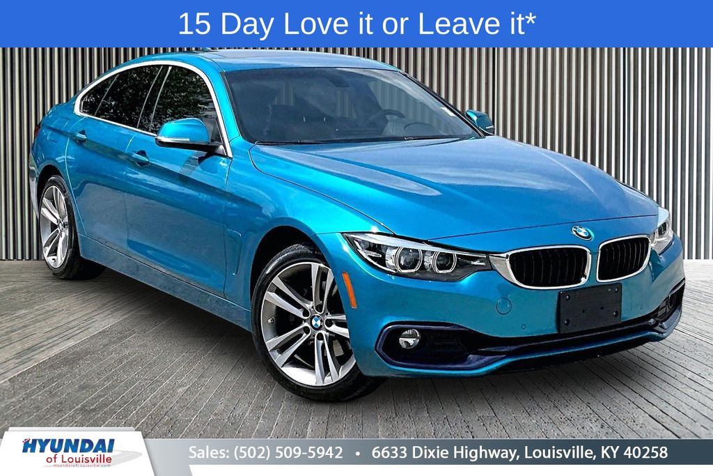 Blue Metallic 2018 BMW 4 Series 430i xDrive Gran Coupe AWD Sedan All-Wheel Drive 8-Speed Automatic