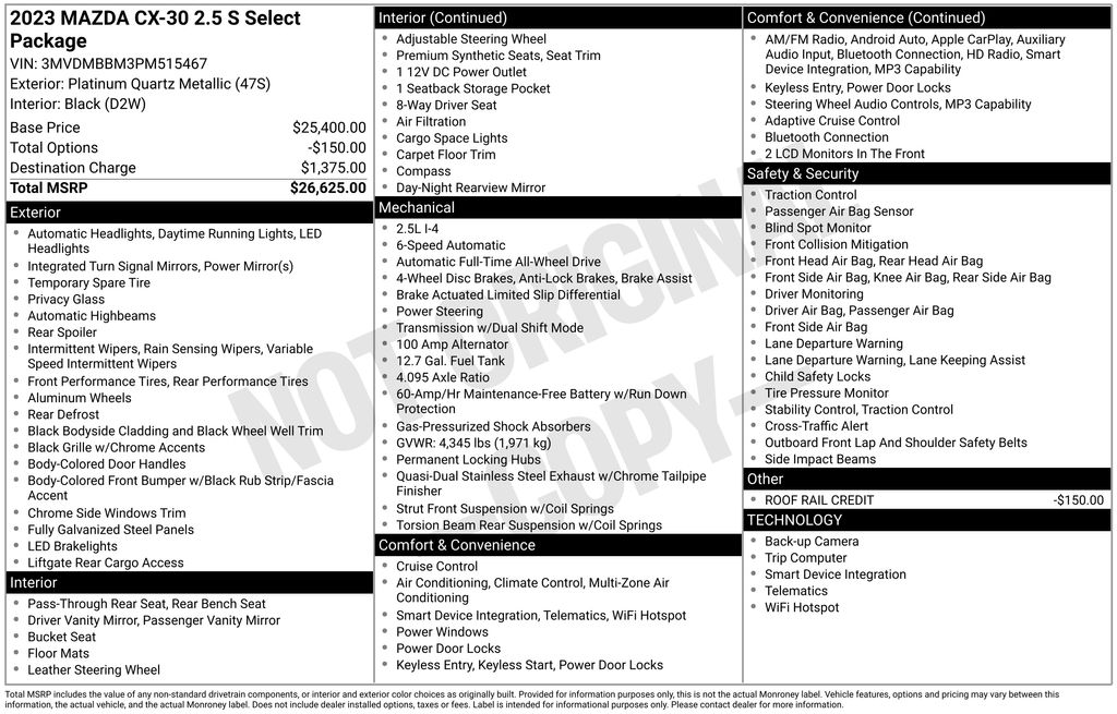 2023 Mazda CX-30 Select AWD's photo