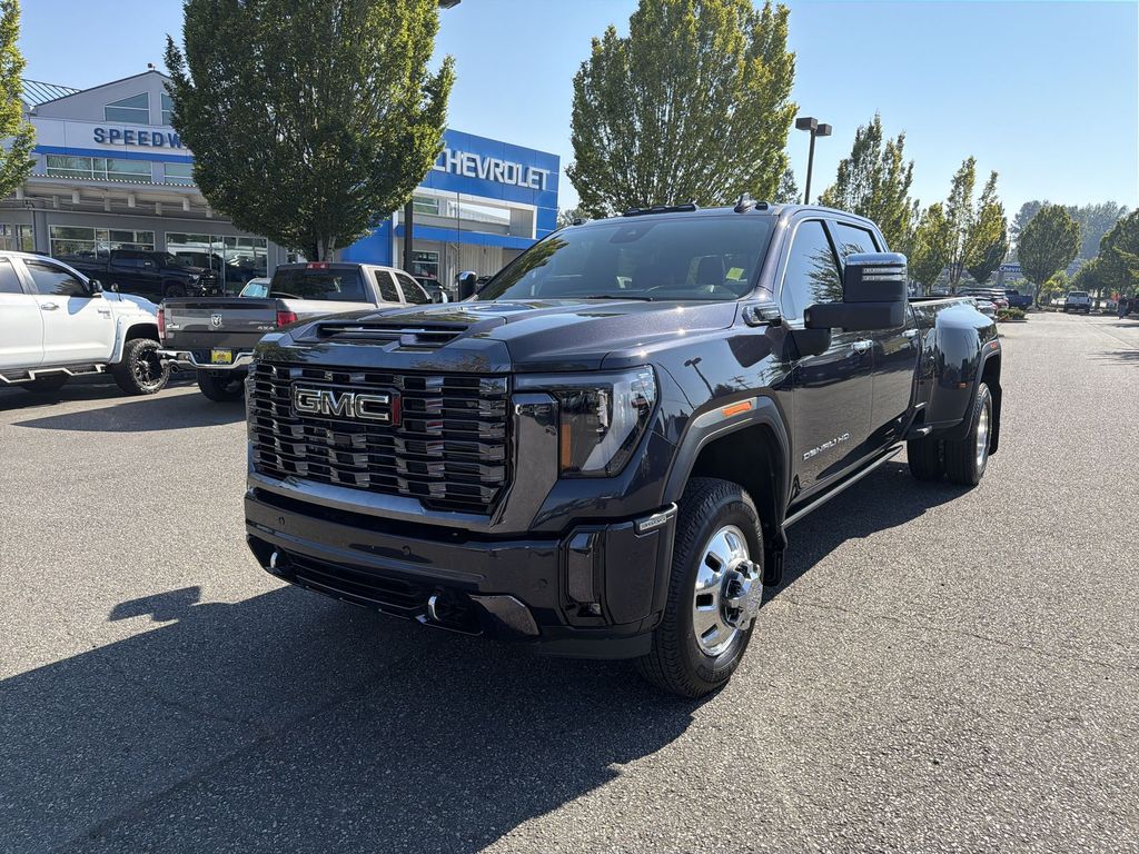 Titanium Rush Metallic 2024 GMC Sierra 3500HD Pickup Truck Four-Wheel Drive Automatic
