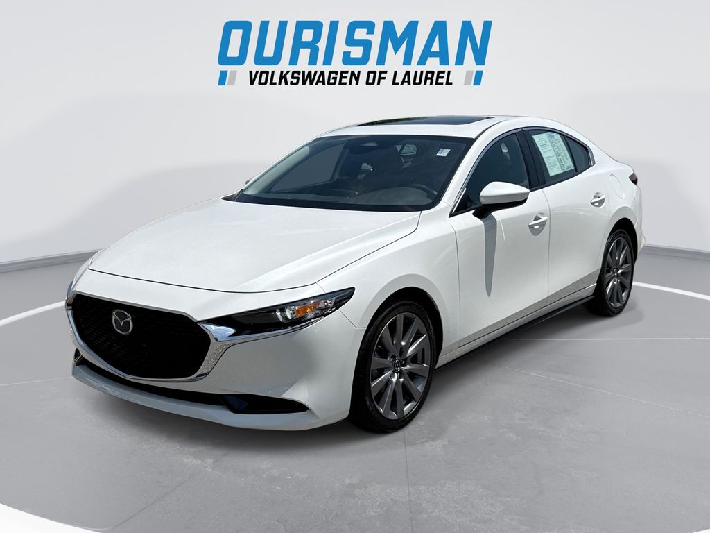 Snowflake White Pearl 2024 Mazda MAZDA3 2.5 S Preferred Sedan FWD Sedan Front-Wheel Drive 6-Speed Automatic