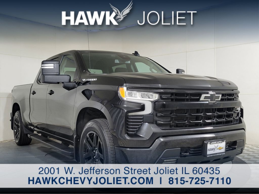 Black 2024 Chevrolet Silverado 1500 Pickup Truck Four-Wheel Drive Automatic