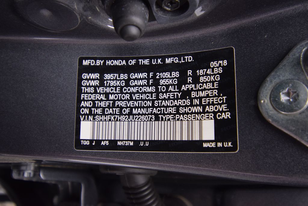 used 2018 Honda Civic car, priced at $19,700