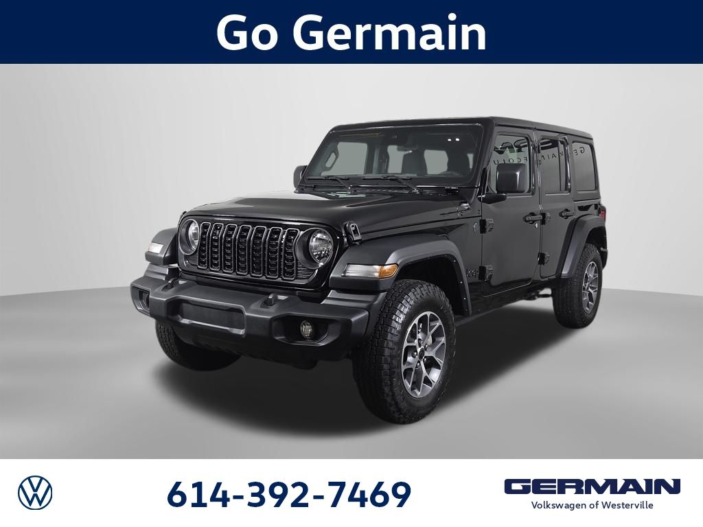 Black Clearcoat 2024 Jeep Wrangler SUV / Crossover Four-Wheel Drive 8-Speed Automatic