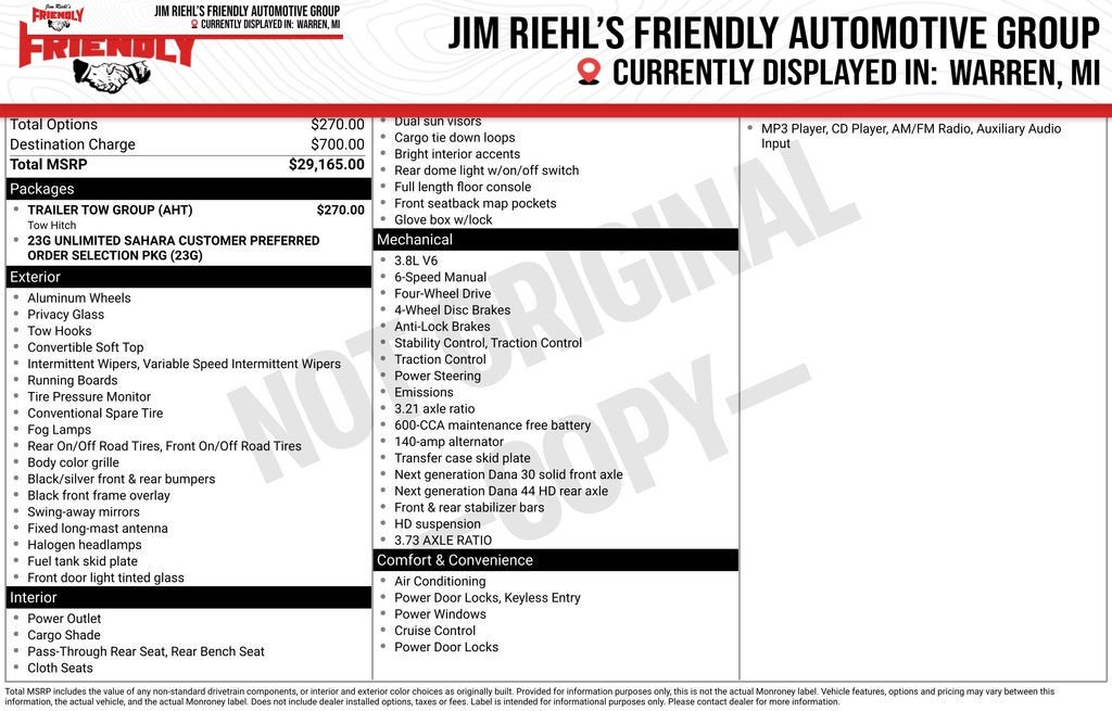 Red Rock Crystal Pearlcoat 2008 Jeep Wrangler SUV / Crossover Four-Wheel Drive 6-Speed Manual