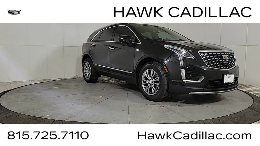 Stellar Black Metallic 2022 Cadillac XT5 Premium Luxury AWD SUV / Crossover Four-Wheel Drive 9-Speed Automatic