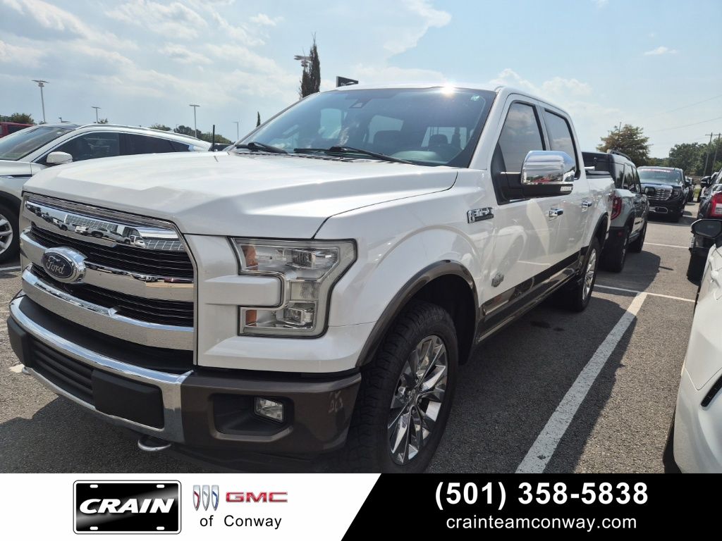White Platinum Metallic Tri-Coat 2017 Ford F-150 Pickup Truck Four-Wheel Drive 6-Speed Automatic