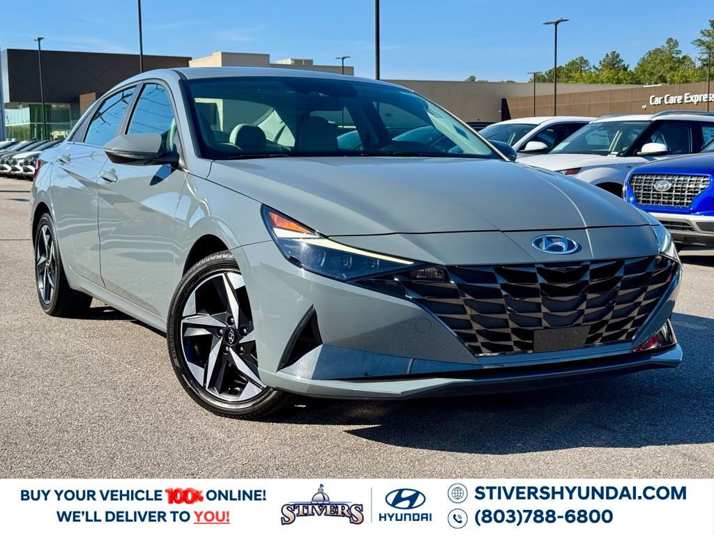 Electric Shadow 2023 Hyundai Elantra Hybrid Limited FWD Sedan Front-Wheel Drive 6-Speed Dual Clutch